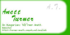 anett turmer business card